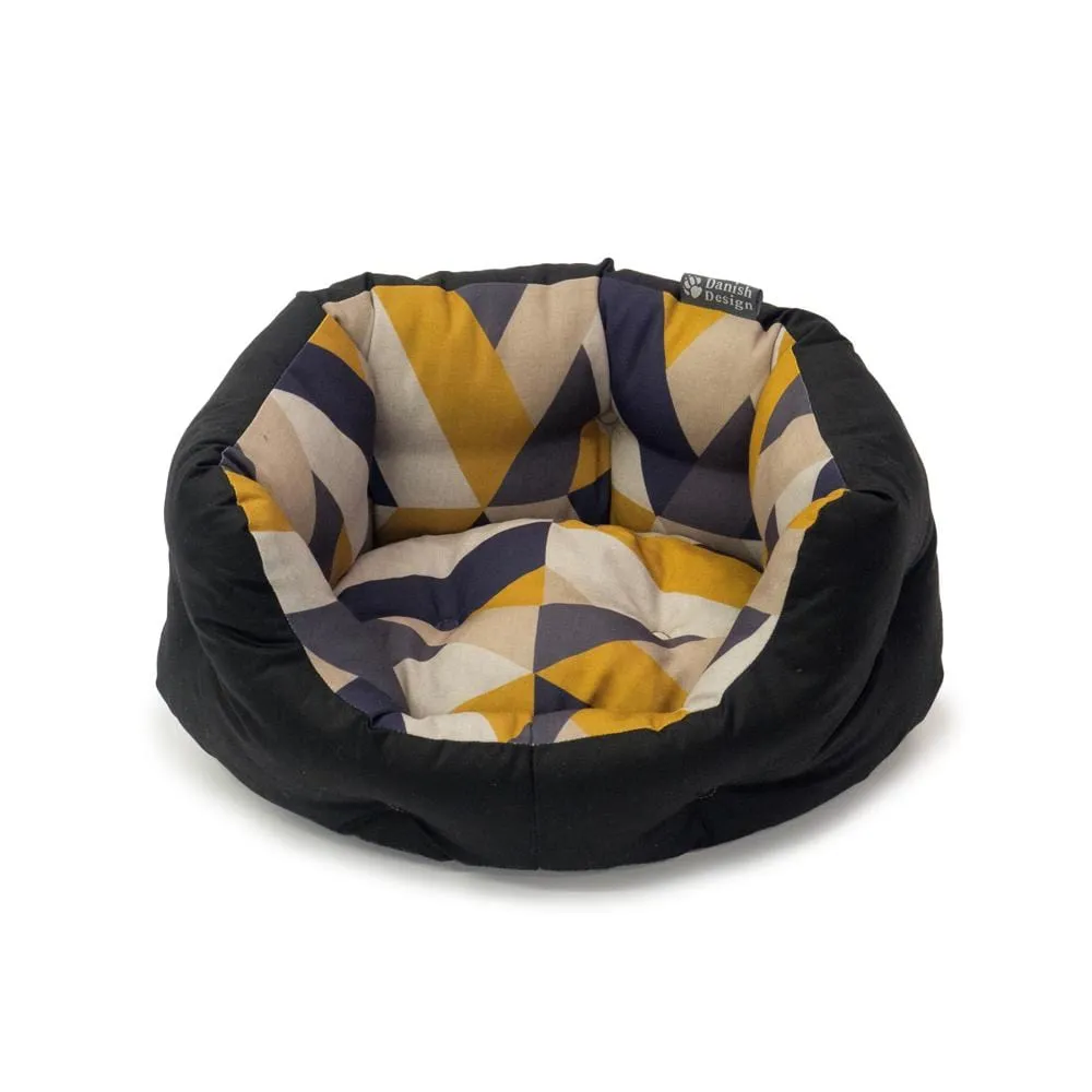 Retreat Eco-Wellness Luxury Slumber Box Dog Bed - Geo Tiles