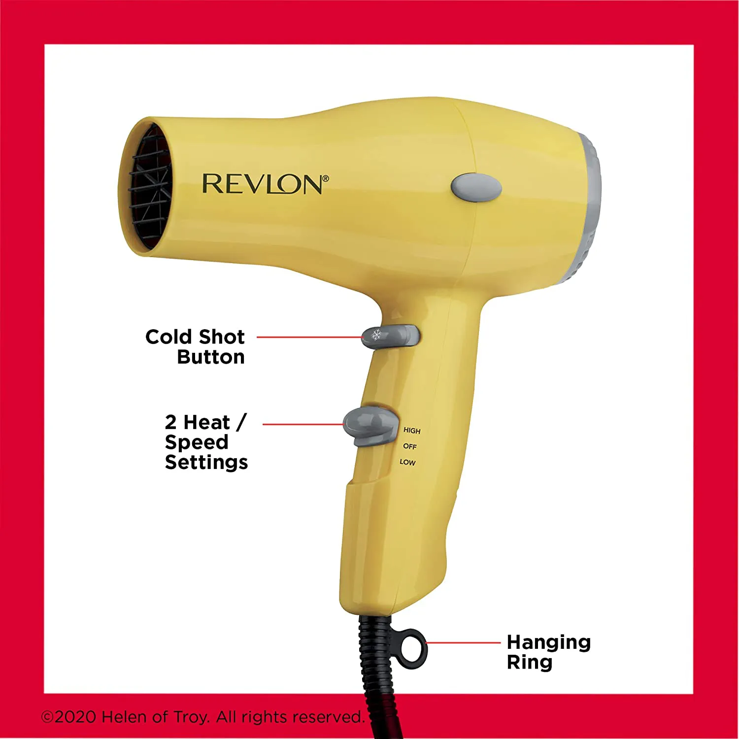 Revlon 1875W Lightweight   Compact Travel Hair Dryer