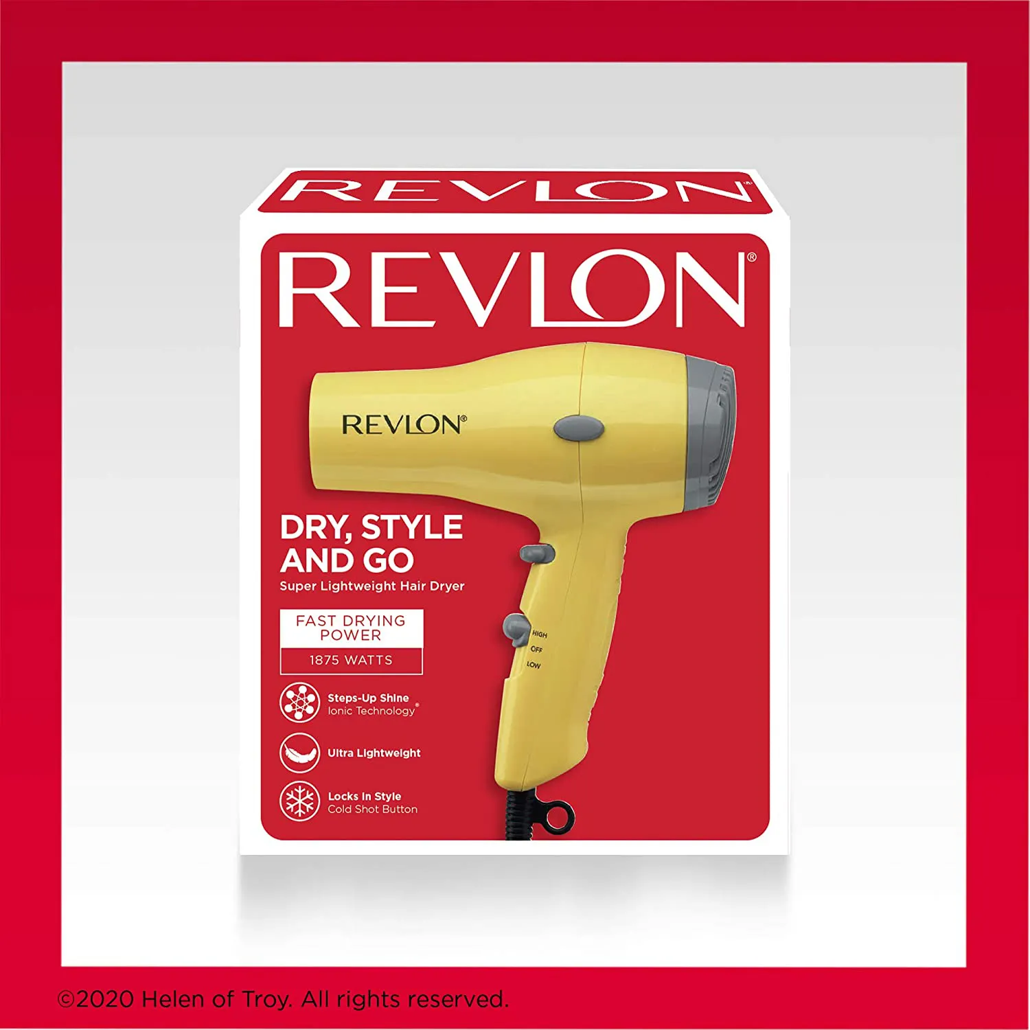 Revlon 1875W Lightweight   Compact Travel Hair Dryer