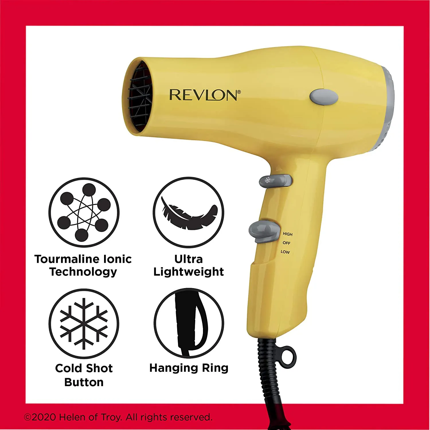 Revlon 1875W Lightweight   Compact Travel Hair Dryer