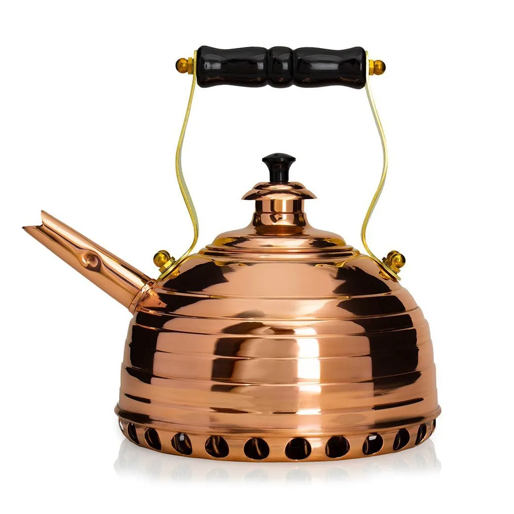 Richmond Beehive Copper Whistling Tea Kettle for Gas Stovetops - No. 10