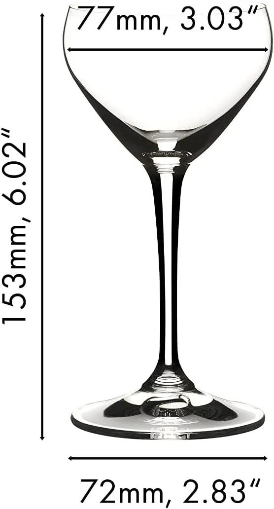 RIEDEL Drink Specific Glassware Nick & Nora Cocktail Glass,4.94 oz ( Set of 2)