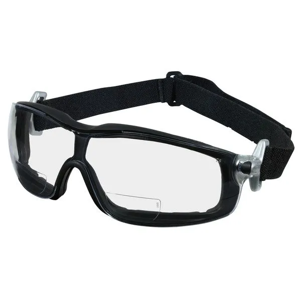 RTH20AF MCR Safety RT1 Series Safety Glasses, Clear Lens, Nylon Silver Temple