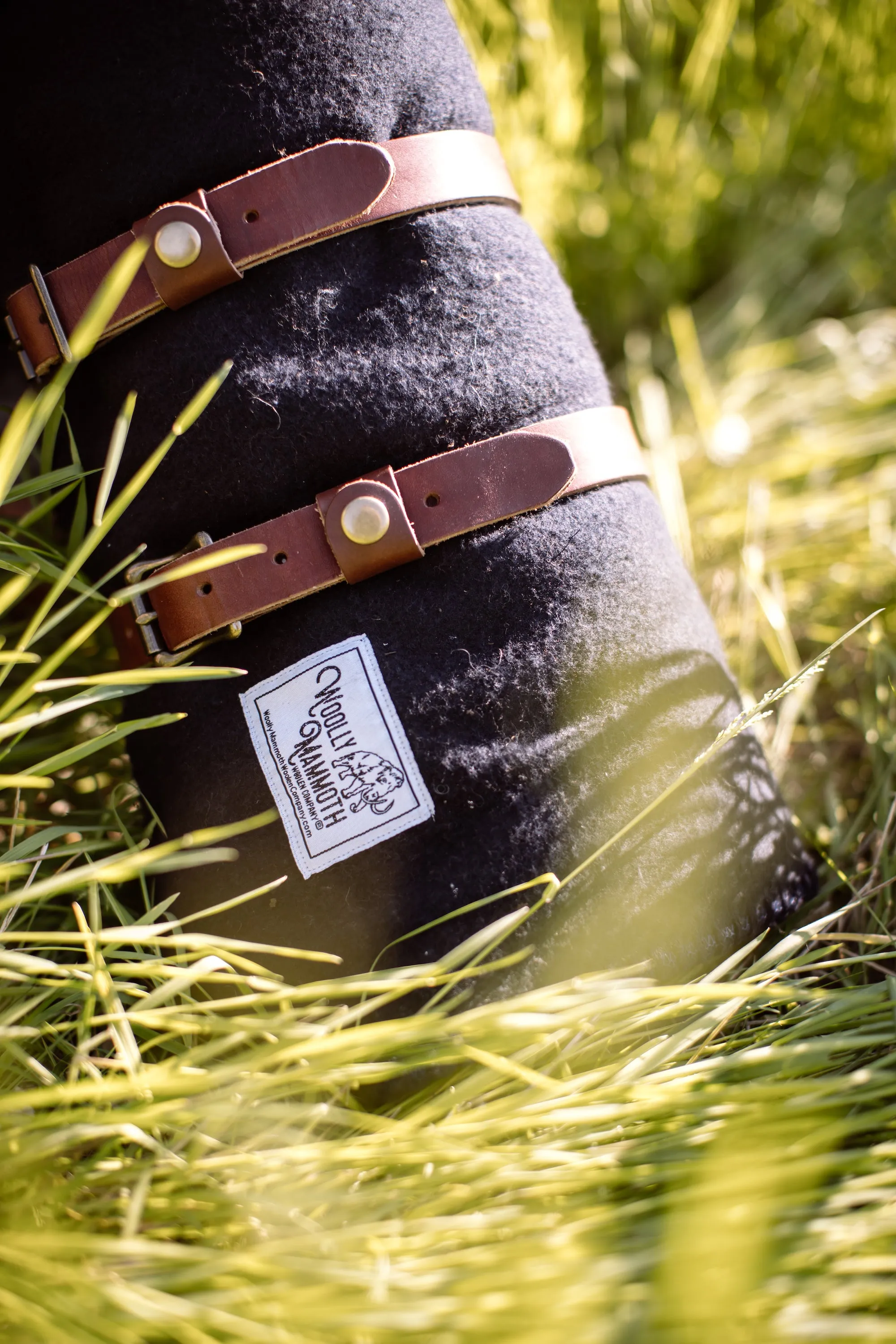 Rugged Navy Blue Wool Camping Blanket