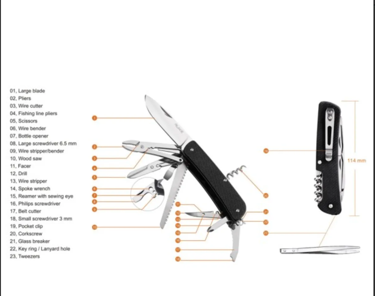 Ruike - Knife Multi-Function L51-B (Black)