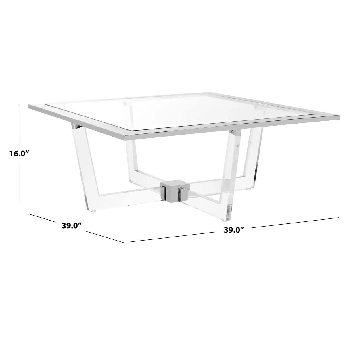 Safavieh Couture Hermina Acrylic Coffee Table, SFV2518