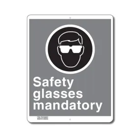 SAFETY GLASSES MANDATORY - SIGN