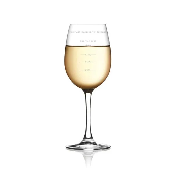 Sauced Wine Glass Measuring Cup