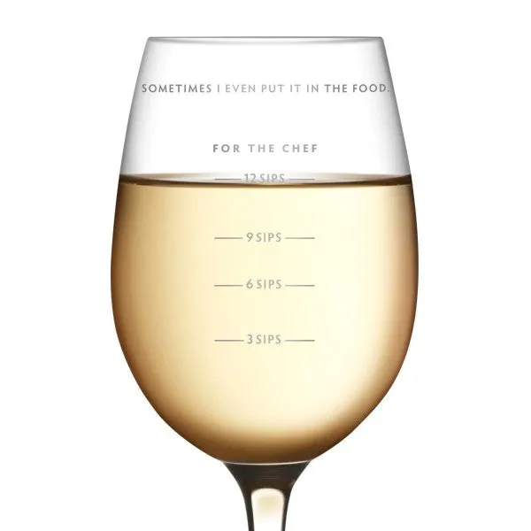 Sauced Wine Glass Measuring Cup