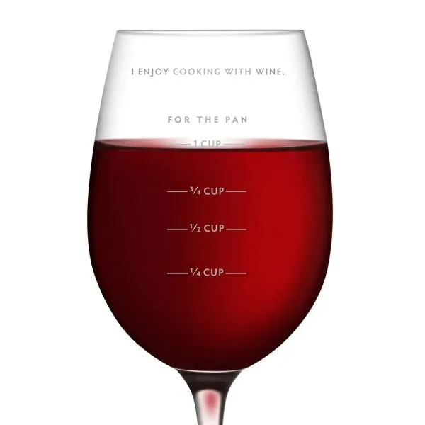 Sauced Wine Glass Measuring Cup