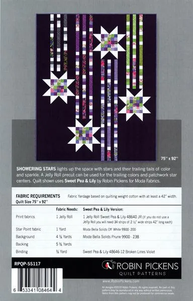 Showering Stars Quilt Pattern