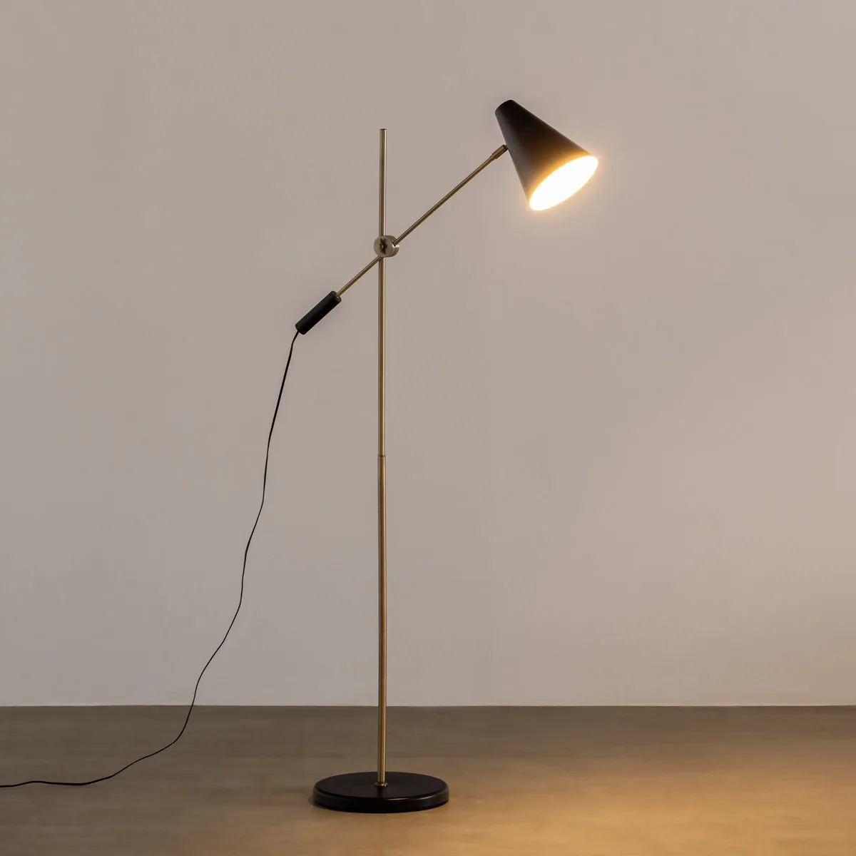 Simple - Stylish　Black Floor Lamp