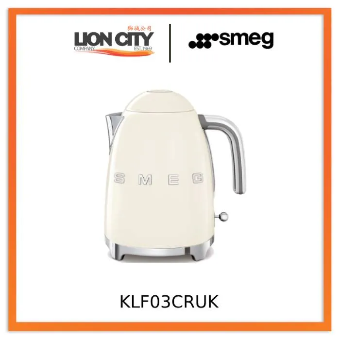 Smeg KLF03RDUK/BLUK/PKUK/CRUK/PBUK/PGUK/WHUK/GRUK Kettles 50's Style