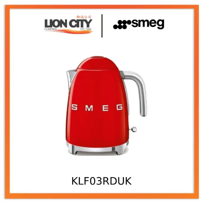 Smeg KLF03RDUK/BLUK/PKUK/CRUK/PBUK/PGUK/WHUK/GRUK Kettles 50's Style