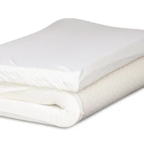 SOFT TALALAY LATEX MATTRESS TOPPER WITH ORGANIC COTTON SLEEVE