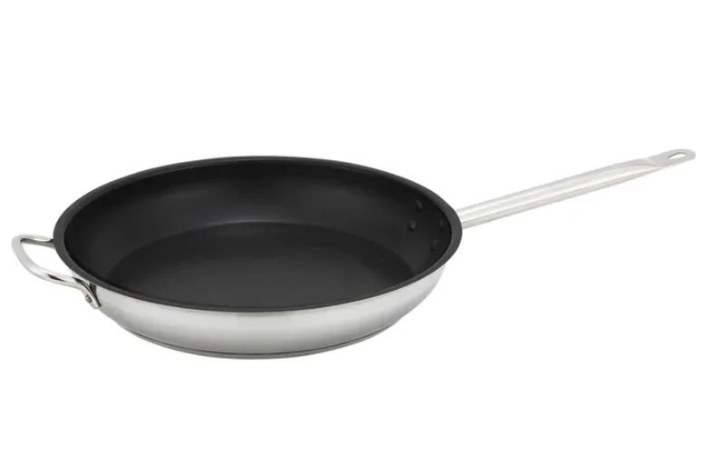 Stainless Steel Fry Pan 14in 3Ply Bottom