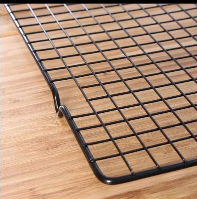 Stainless Steel Wire Grid Cooling Tray, Non Stick Food Rack, Kitchen Baking Pizza Bread Biscuit Holder Shelf, Baking Pan and Cooling Rack