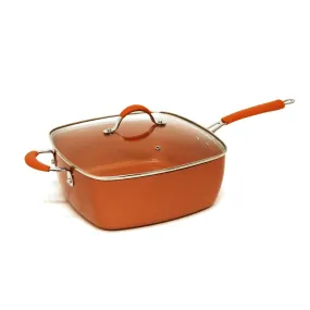 Starfrit EcoCopper - 11" (28 cm) Deep Square Pan with Lid