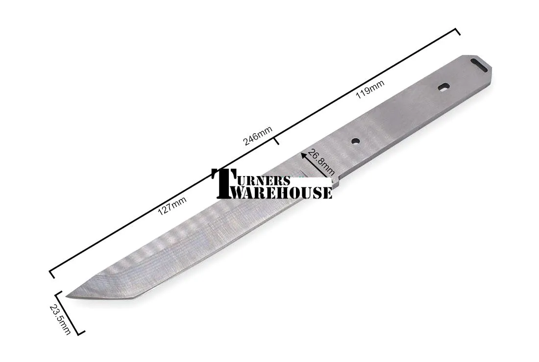 Steel Knife Blank Kit - KN390 Steel