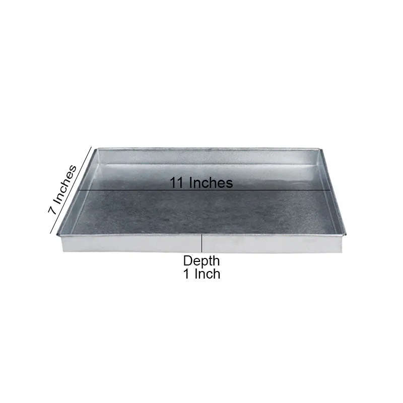 Swiss Roll Baking Tray Rectangle 7 X 11 Inch Galvanized Steel