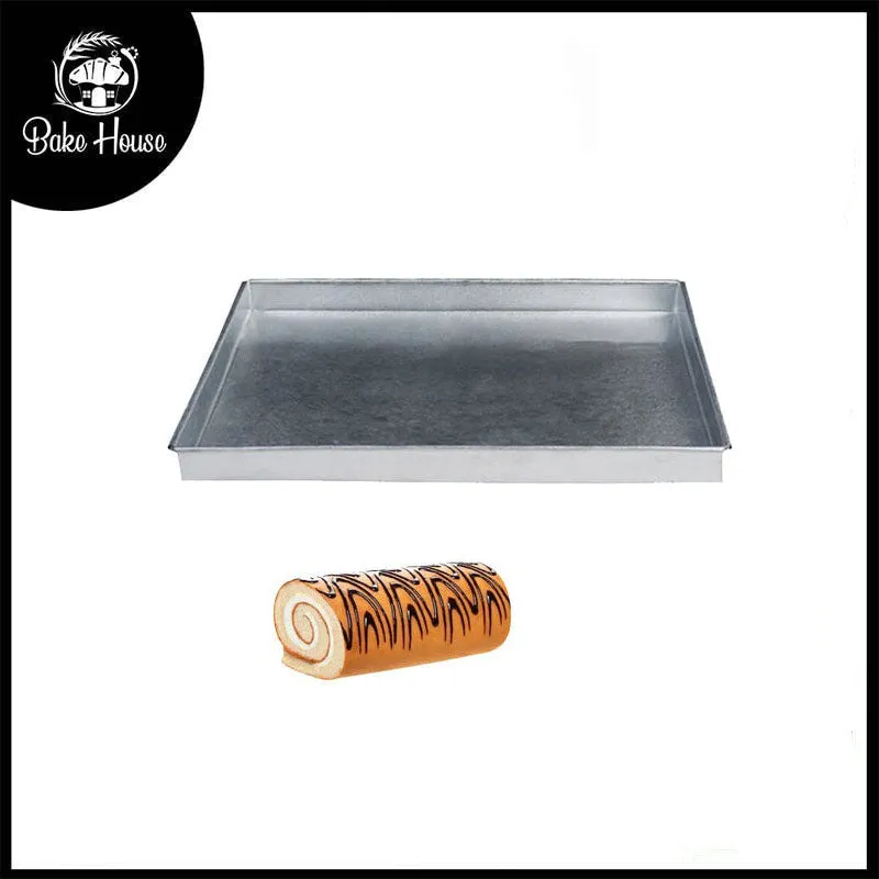 Swiss Roll Baking Tray Rectangle 7 X 11 Inch Galvanized Steel