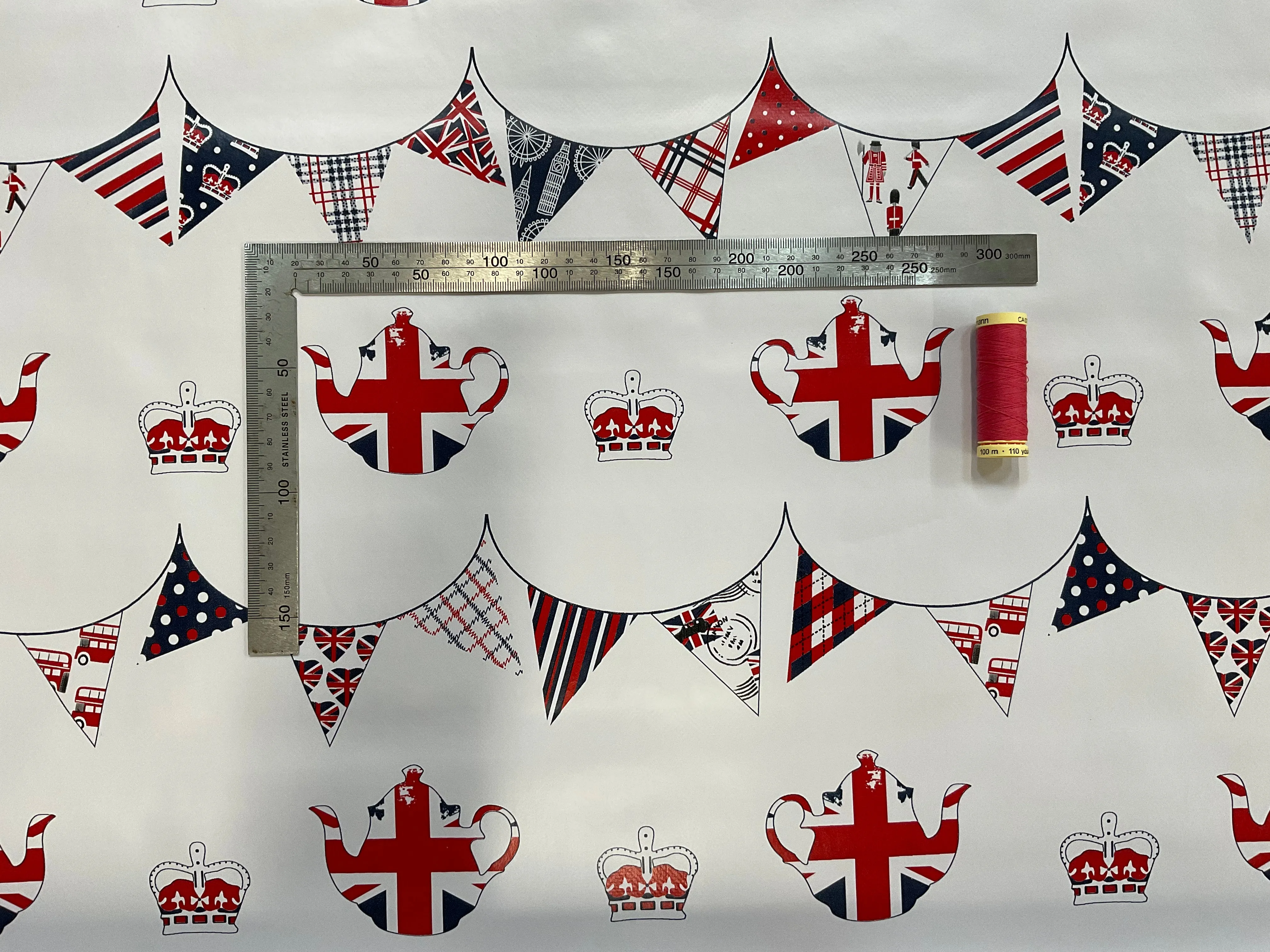 Tea Party PVC vinyl Oil cloth