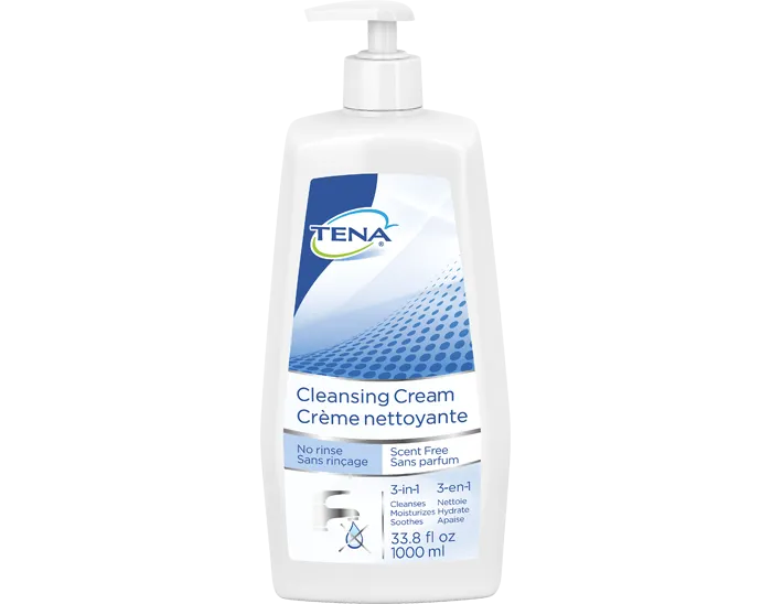 Tena 64415 Cleasing Cream (Formerly Washcream) Scent Free 1000ml Bottle