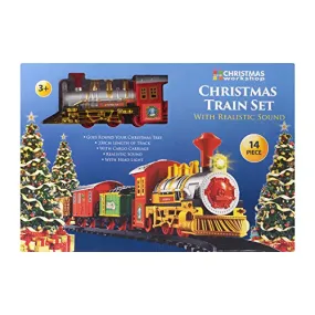 The Christmas Workshop Christmas Train Sets / 4 Separate Designs/Realistic Sounds & Light/Battery Operated (Standard Train Set)