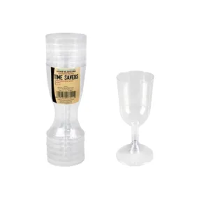 Time Savers Disposable Picnic Wine Glass 175ml 6pcs