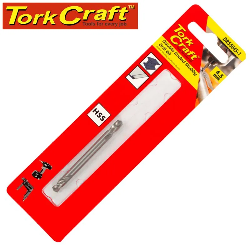 TORK CRAFT DOUBLE END STUBBY HSS 4.5MM 1 PC DR55045-1