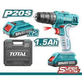 Total Lithium-Ion cordless drill 20V 45NM 10mm TDLI20012