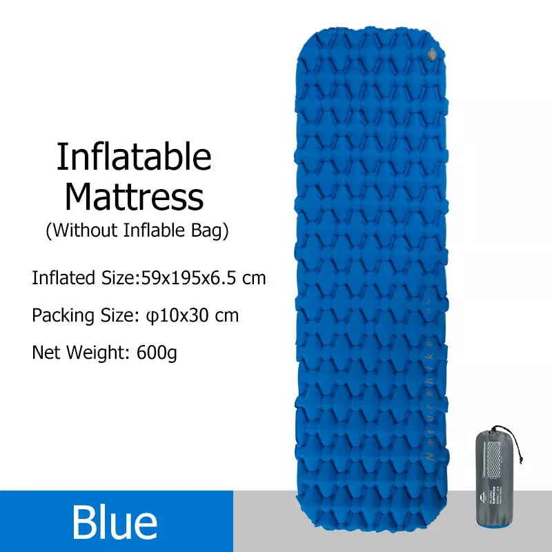 Ultralight Camping Air Mattress, Outdoor Sleeping Pad, Folding Bed, Hiking Sleeping Mat