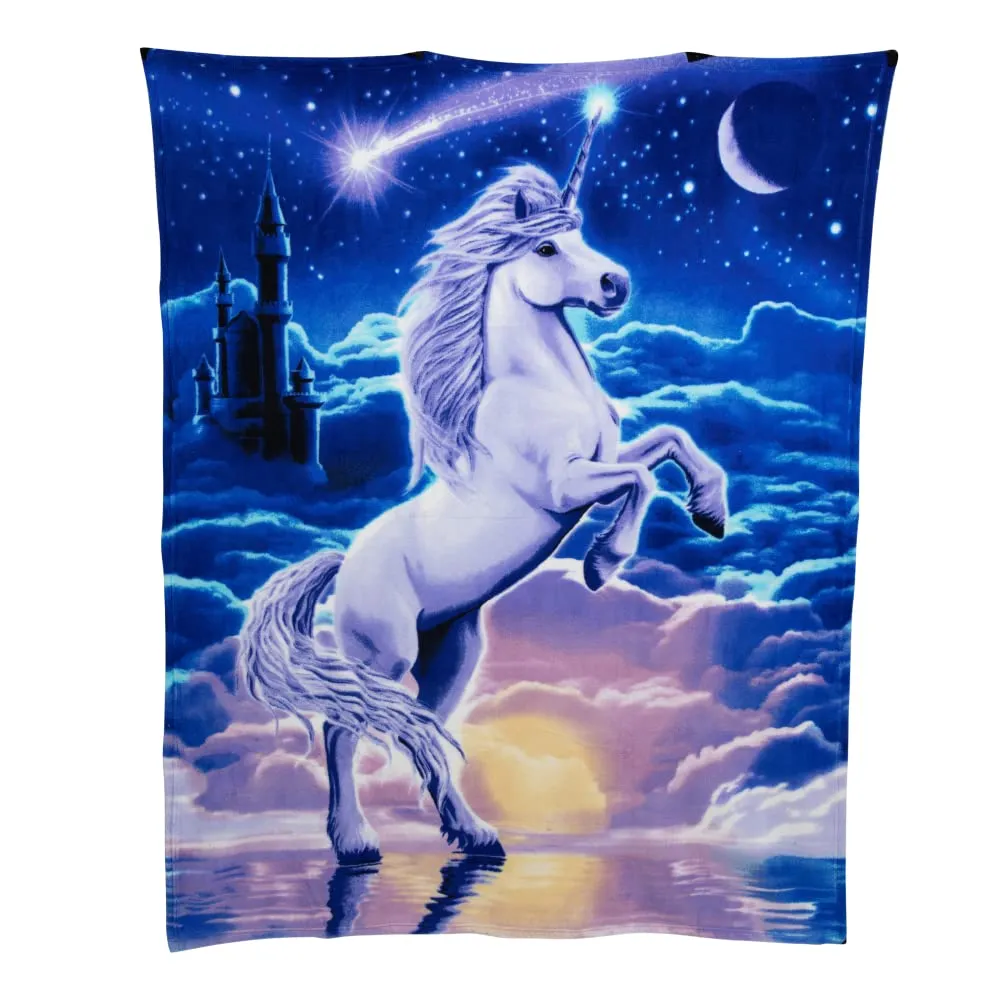 Unicorn Super Soft Plush Fleece Throw Blanket