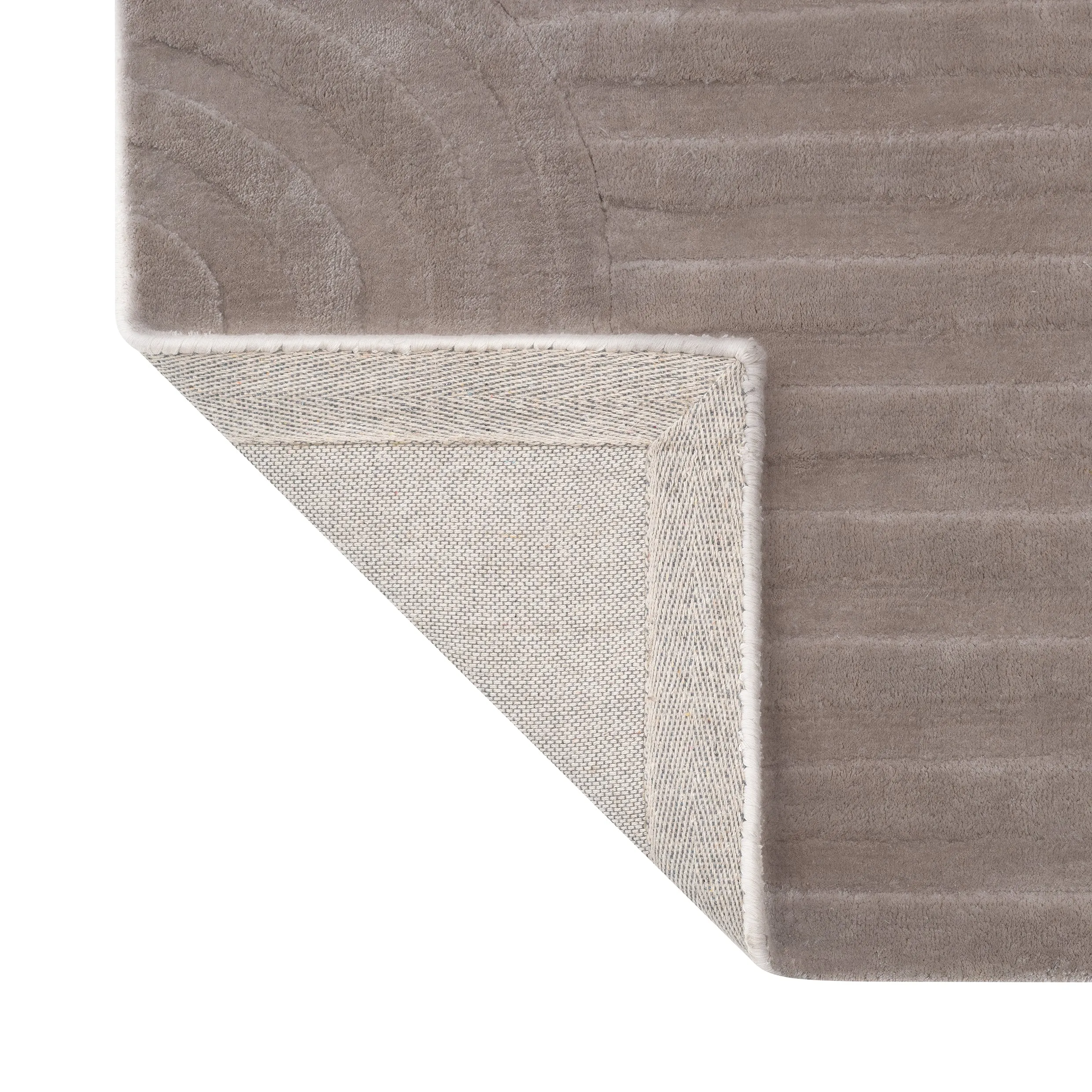 UZU Viscose Area Rug - Taupe