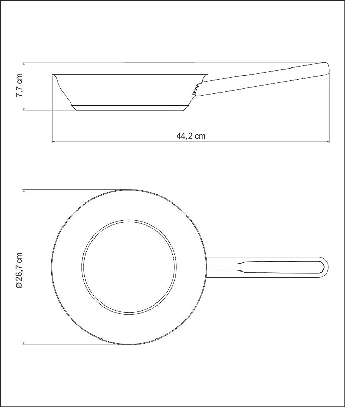 Ventura 24cm stainless steel Frying Pan