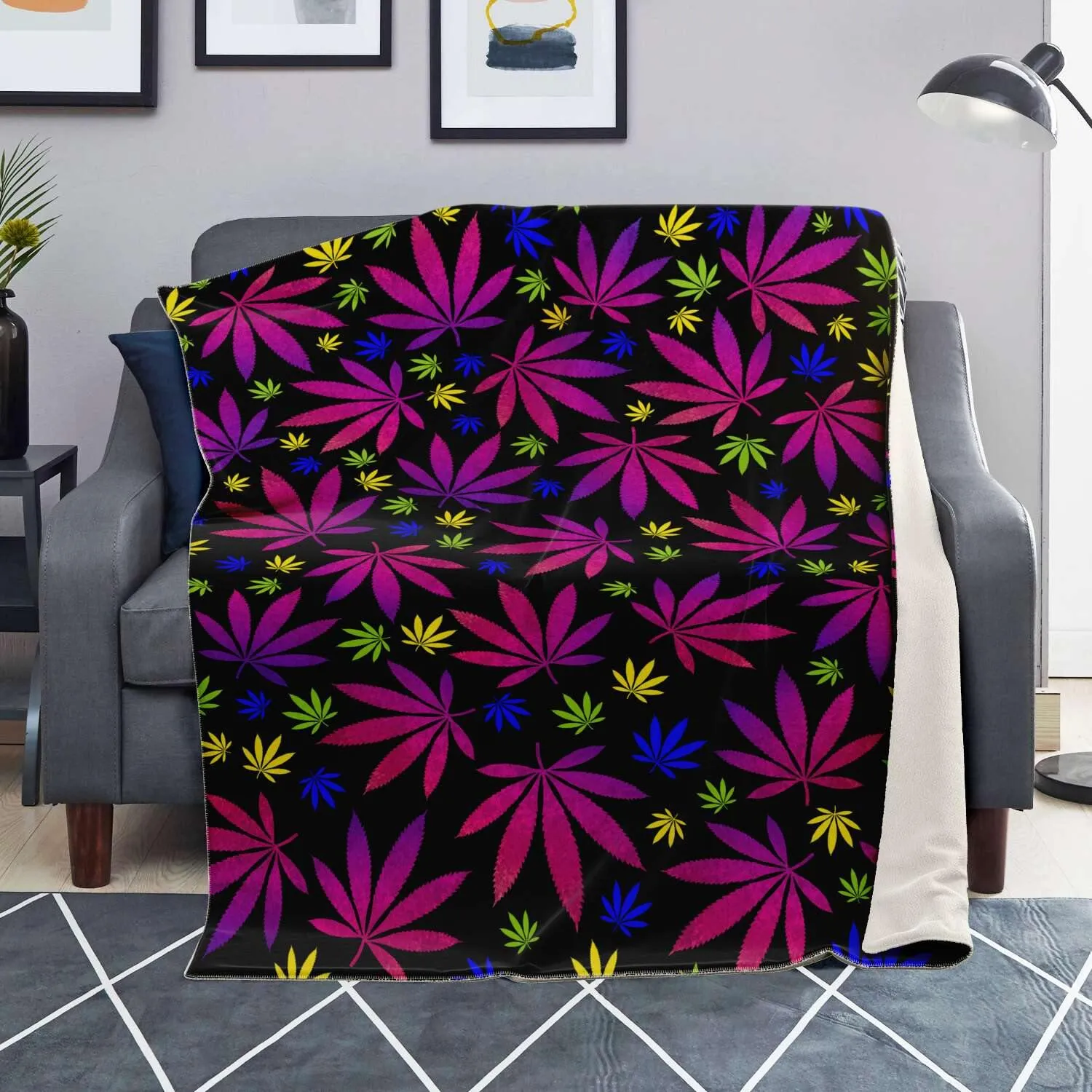 Vibrant Ganja Blanket