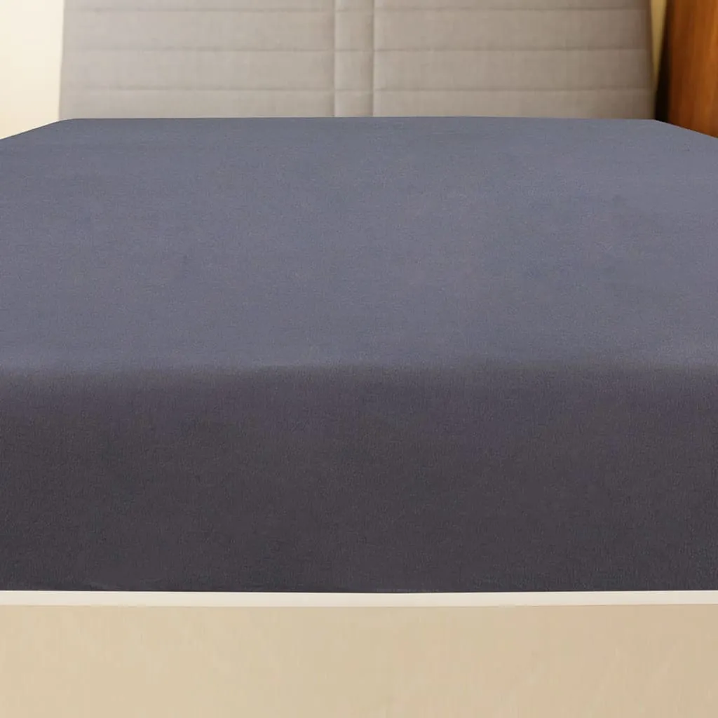 vidaXL Jersey Fitted Sheet Anthracite 160x200 cm Cotton