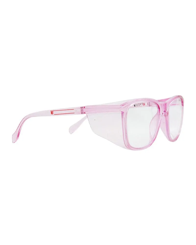 Viva Safety Glasses - Pink/Clear