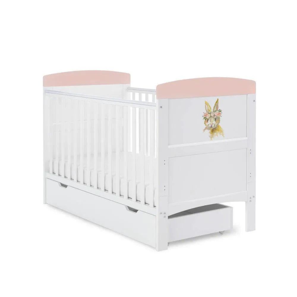 Water Colour Rabbit Cot Bed