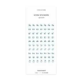 Wellness Stickers | Icons, Text & Drops