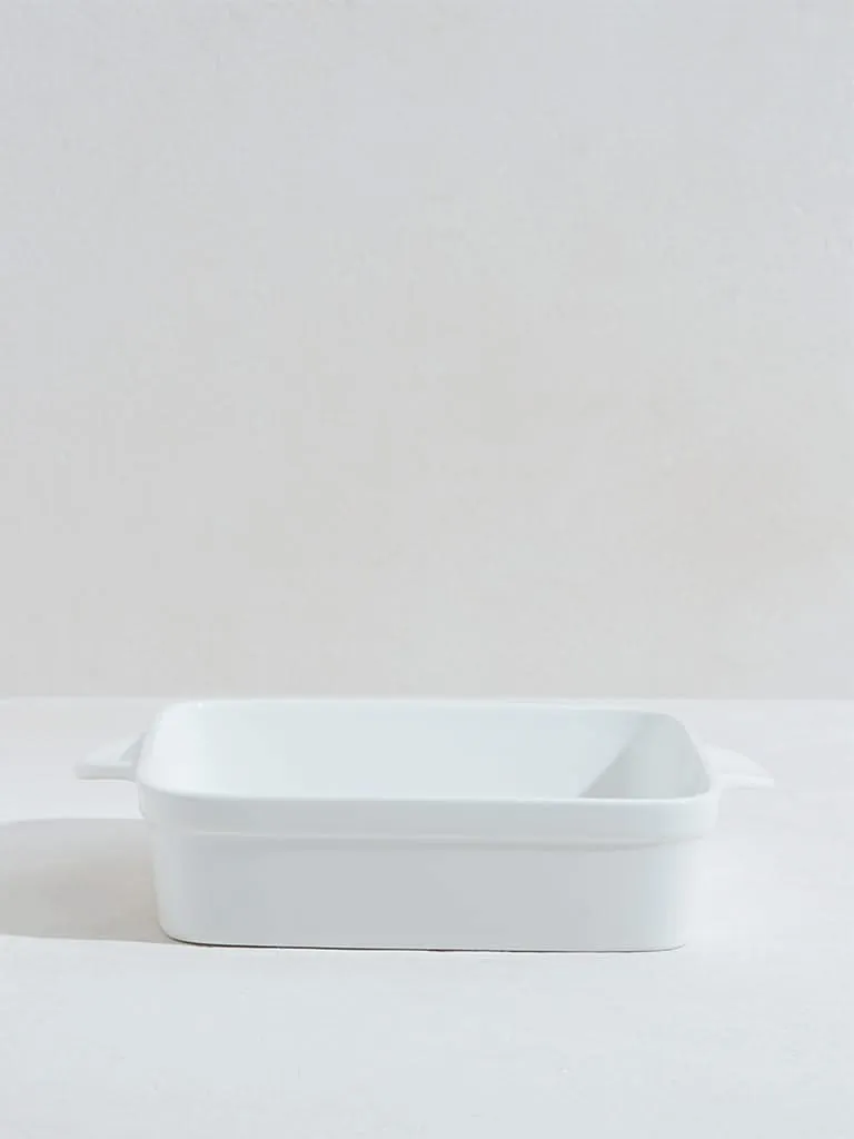 Westside Home White Large Porcelain Baking Tray