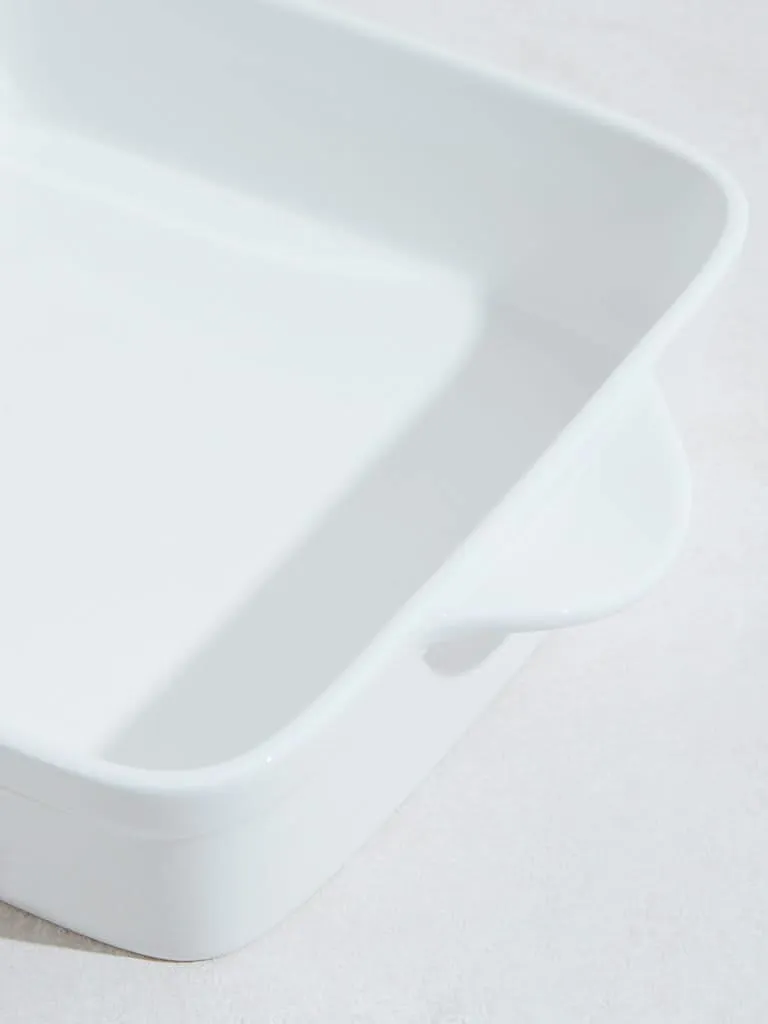 Westside Home White Large Porcelain Baking Tray