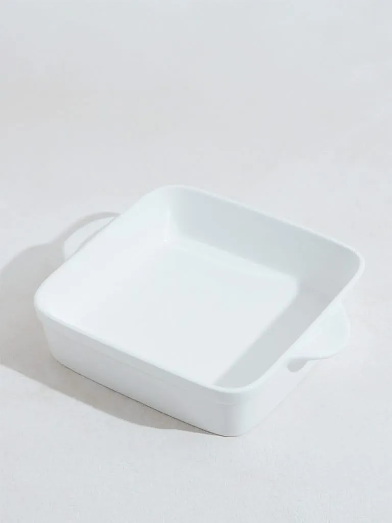 Westside Home White Large Porcelain Baking Tray