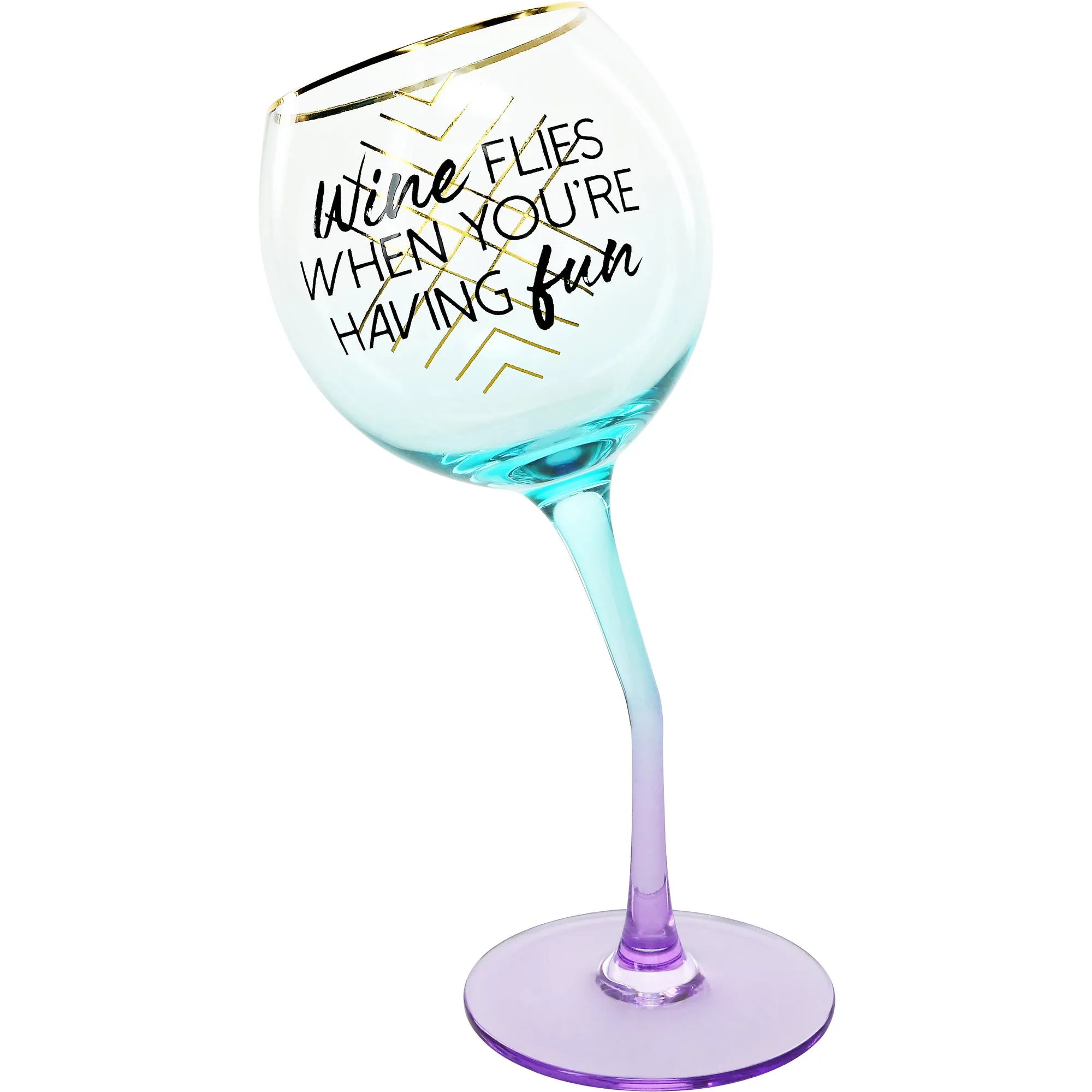 Wine Flies 11 oz Tipsy Stemmed Wine Glass