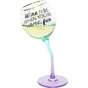 Wine Flies 11 oz Tipsy Stemmed Wine Glass