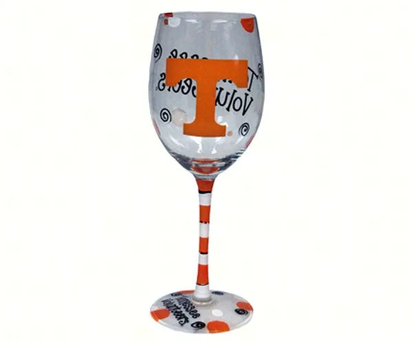 Wine Glass (12 oz) - Tennessee Volunteers